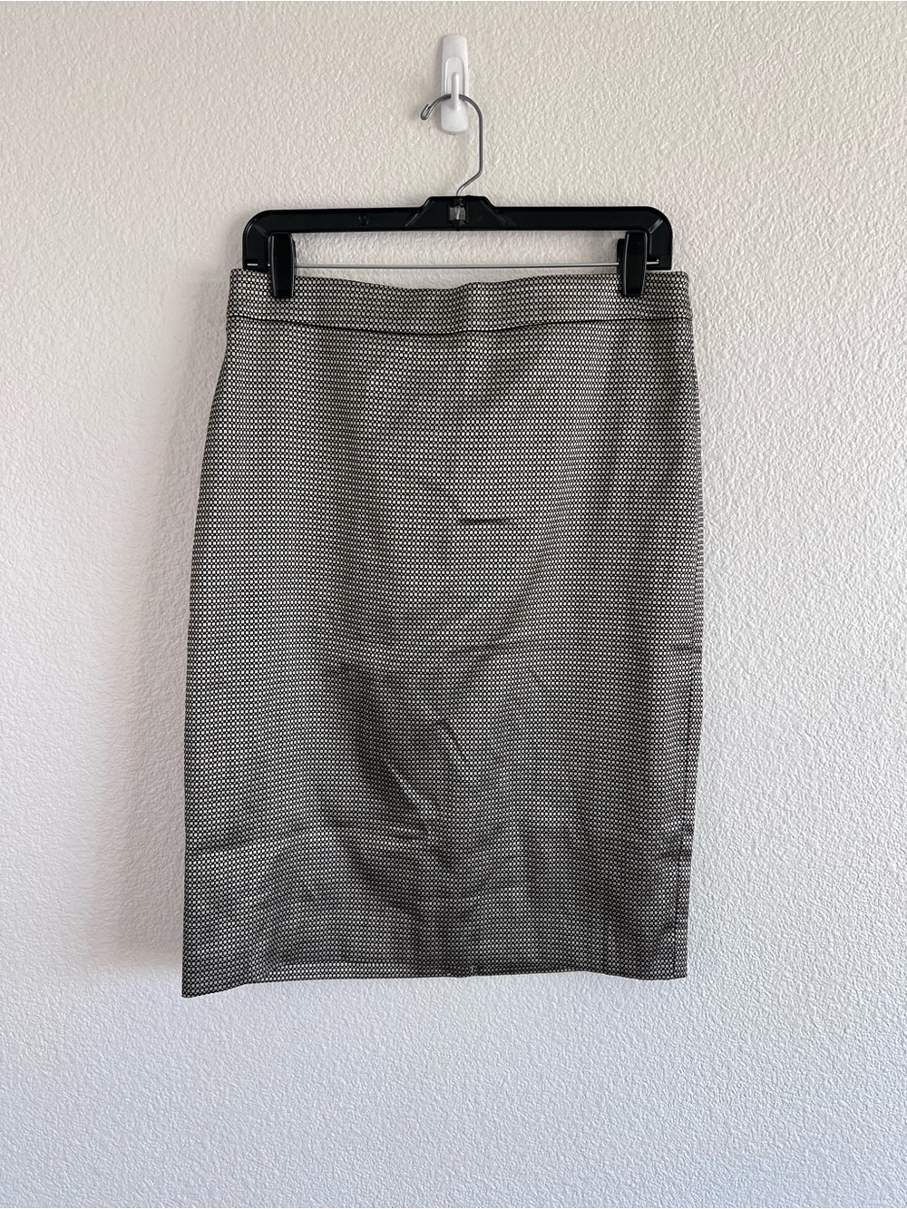 Ann Taylor Pencil Skirt Business Suit Separate Black Gold Size 10